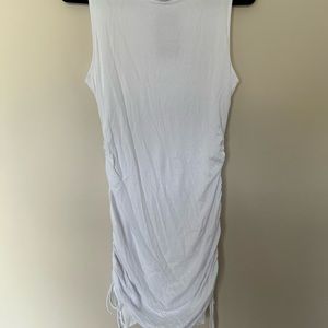 Mini white tank dress